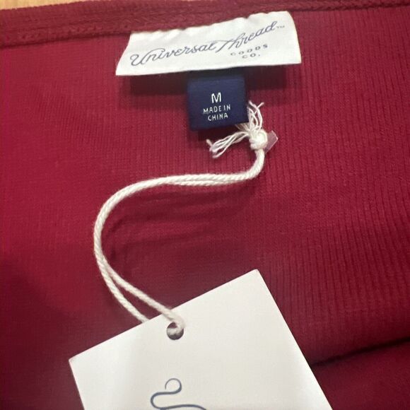 Women's Universal Thread Long Sleeve Midi Bodycon Dress Red Size Medium NWT - Picture 3 of 6